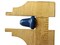 20 11mm Blue Wooden Bell Beads Vintage Wood End Beads Loose Bell Shaped Beads